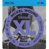 Струни для електрогітари D'Addario EXL115 Nickel Wound Medium/Blues-Jazz Rock 11/49