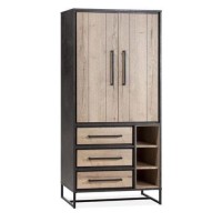 Шафа для зберігання в стилі Loft NS-2222 1930x900x480 мм Черный Шафа для зберігання в стилі Loft NS-2222 1930x900x480 мм Черный