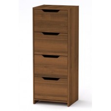 Високий комод Компанит С 48х42х123 см горіх