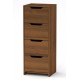 Високий комод Компанит С 48х42х123 см горіх
