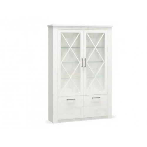 Пенал-вітрина Меблі Сервіс Джорджія 2Д2В андерсон пайн Пенал-вітрина Меблі Сервіс Джорджія 2Д2В андерсон пайн