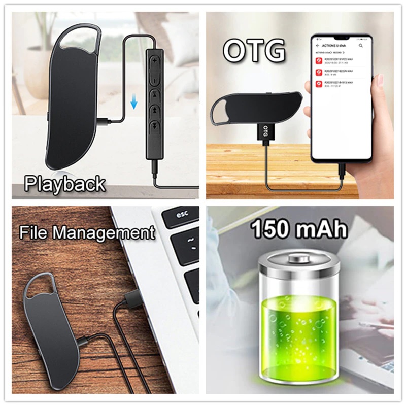 Міні диктофон брелок з активацією голосом Nectronix V11, 32 Гб пам'яті (УЦІНКА - немає навушників в комплекті)