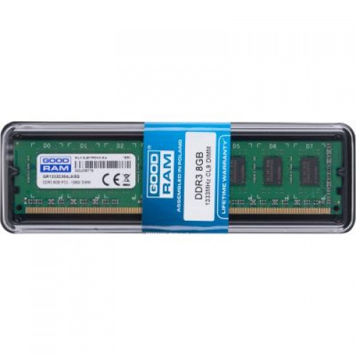 Оперативна пам'ять Goodram DDR3-1333 8192MB PC3-10600 (GR1333D364L9/8G) Оперативна пам'ять Goodram DDR3-1333 8192MB PC3-10600 (GR1333D364L9/8G)