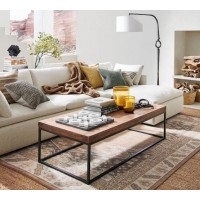 Кавовий журнальний столик у стилі Loft NS-695 490x1100x500 мм Черный