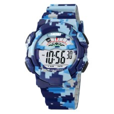 Чоловічий спортивний годинник Skmei 2153 Синій камуфляж