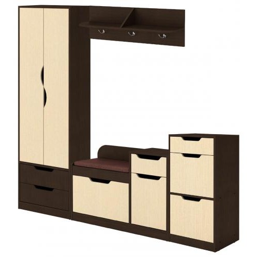 Передпокій Фаїна А1 Компанит Венге комбі (komA1) Передпокій Фаїна А1 Компанит Венге комбі (komA1)