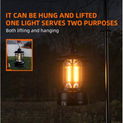 Ліхтар кемпінговий Superfire T51 195 Lumen IP43 Чорний (1936288143)