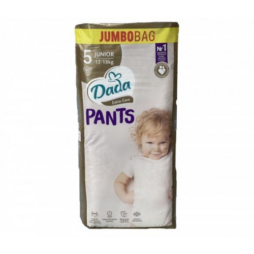 Дитячі одноразові підгузки трусики Dada Extra Care 5 JUNIOR 12-18 кг 60 шт в інтернет супермаркеті PbayMarket!