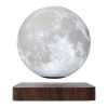 Настільний левітуючий нічник Night Light Magic Moon Magnetic Місяць на дерев'яній підставці (NLMMM36)