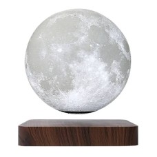 Настільний левітуючий нічник Night Light Magic Moon Magnetic Місяць на дерев'яній підставці (NLMMM36)