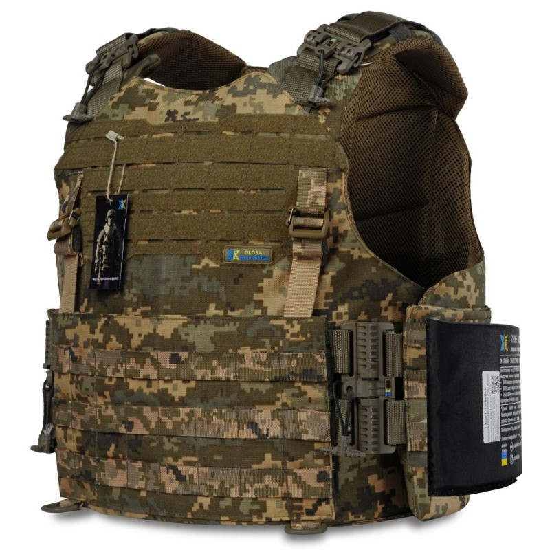 Плита бічна балістична No Brand 2 клас 15х20 см Чорний (2356734098)