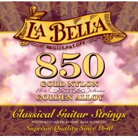Струни для класичної гітари La Bella 850 Elite Golden Nylon Golden Alloy Medium Струни для класичної гітари La Bella 850 Elite Golden Nylon Golden Alloy Medium