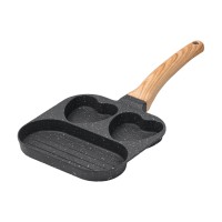 Сковорода для сніданку алюмінієва Breakfast 18.3x18x2 см Сірий (HP39569C)