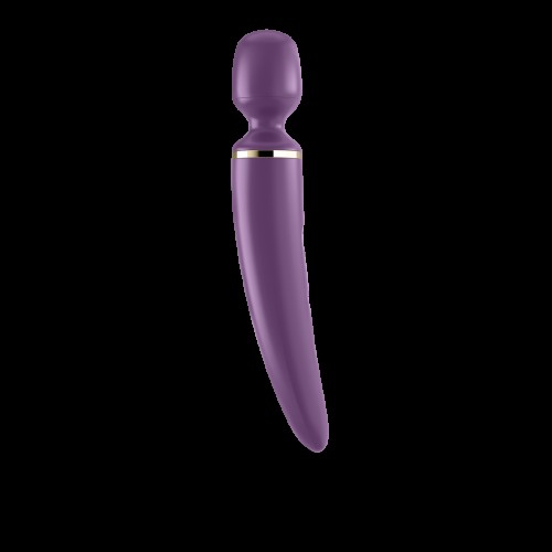 Вібромасажер Satisfyer Wand-er Woman (Purple/Gold) водонепроникний, потужний, розмір XXL в інтернет супермаркеті PbayMarket!