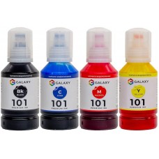 Комплект чорнил Galaxy 101 Epson BP/C/M/Y 140 мл 4 шт Різнокольоровий (10450)