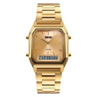 Годинник наручний Skmei 1220 Золотий 1220GD (15909-hbr) Годинник наручний Skmei 1220 Золотий 1220GD (15909-hbr)