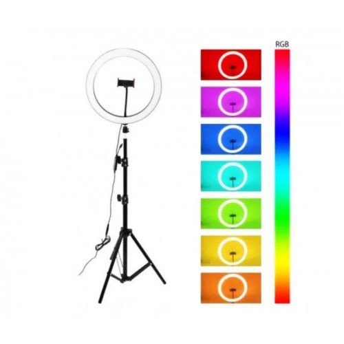 Світлодіодне селфі-кільце з RGB підсвічуванням OPT-TOP Soft Ring Light MJ300 (1756374695)