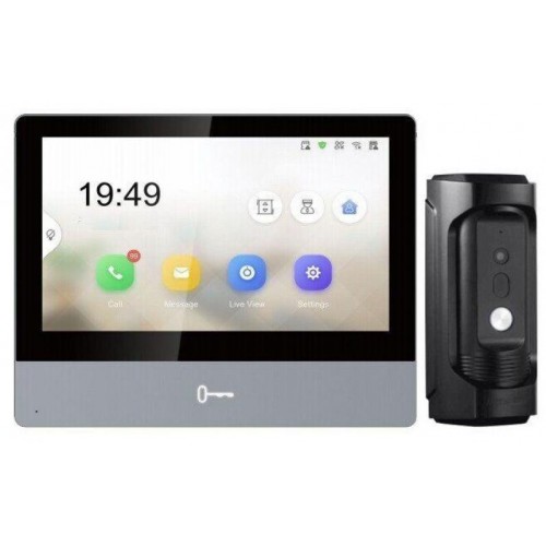 Комплект IP відеодомофону Hikvision DS-KH8350-WTE1 + DS-KB8113-IME1