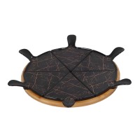 Блюдо для піци YIWU 28 см Чорний (HP1247)