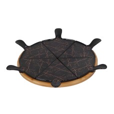 Блюдо для піци YIWU 28 см Чорний (HP1247)