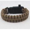 Браслет IP Paracord Flint-Fire + compass brown