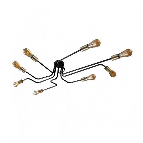 Люстра лофт MSK Electric Maze з бронзовими патронами MSK Electric NL 13060/8 BK+BN Люстра лофт MSK Electric Maze з бронзовими патронами MSK Electric NL 13060/8 BK+BN