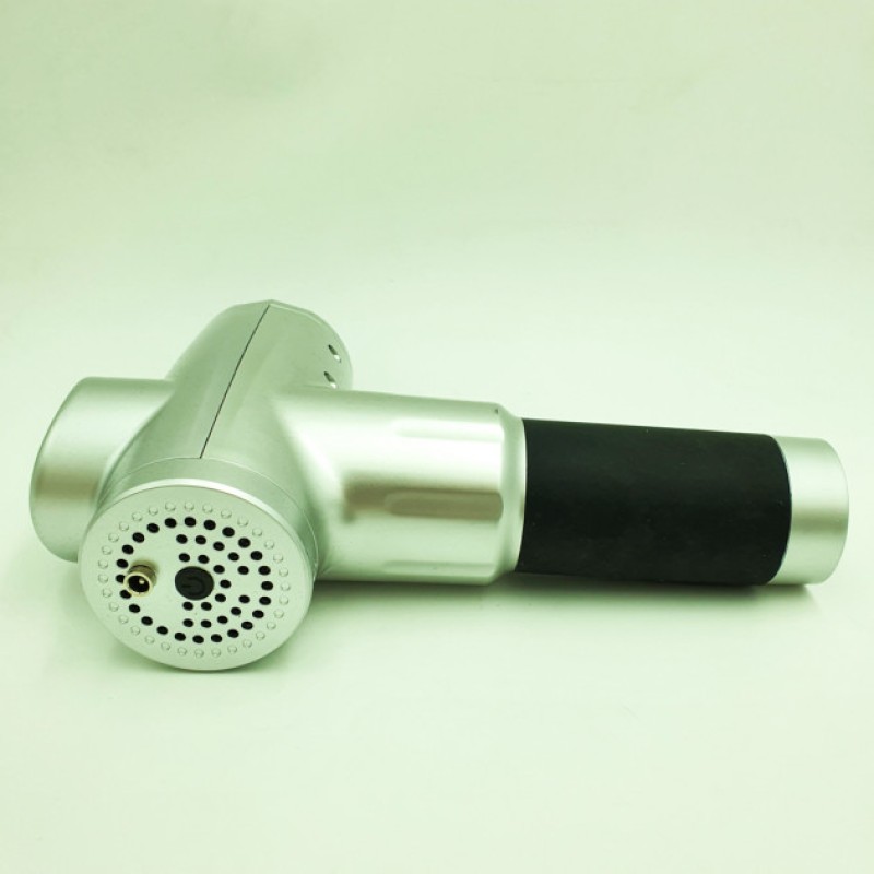 Акумуляторний масажер для тіла 4 насадки Fascial Gun KH-320 Сірий (VD201605923)