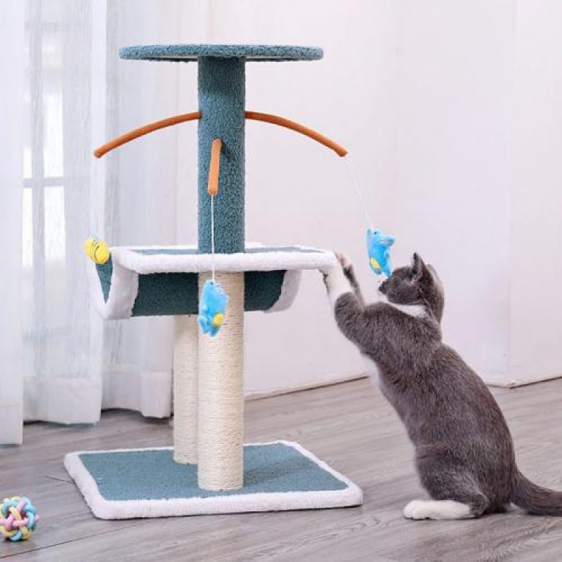 Кігтеточка для кота з іграшками Hoopet 20T0229ML0040