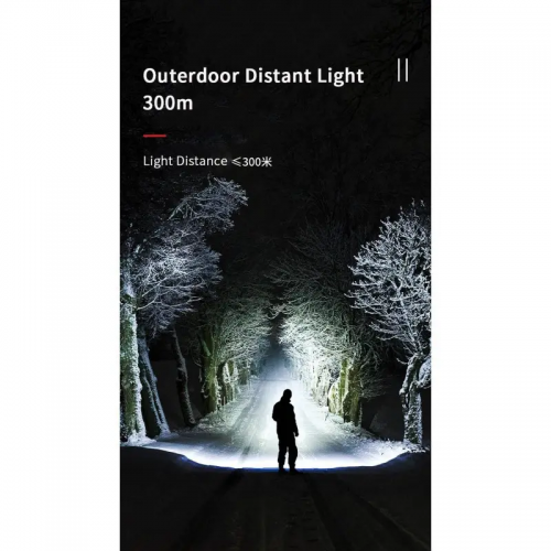 Ручний ліхтарик Naturehike NH20ZM009 15W IPX4 4000mAh Чорний (2308549724) Ручний ліхтарик Naturehike NH20ZM009 15W IPX4 4000mAh Чорний (2308549724)