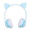 Навушники бездротові котячими вушками CAT Ear VZV-23M Bluetooth RGB Бірюзові