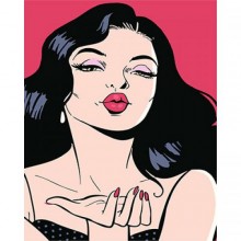 Картина за номерами Brushme Поцілунок повітряний 50х40 см (GX9244)