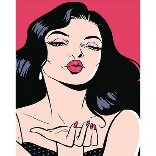 Картина за номерами Brushme Поцілунок повітряний 50х40 см (GX9244) Картина за номерами Brushme Поцілунок повітряний 50х40 см (GX9244)