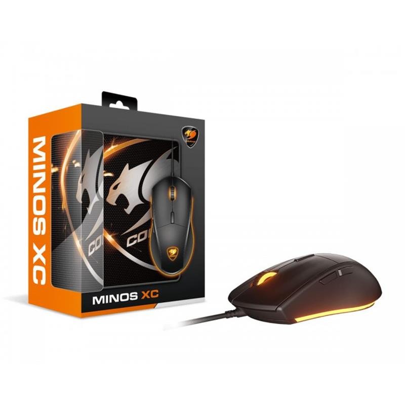 Миша Cougar Minos XC Black USB + килимок Speed ​​XC