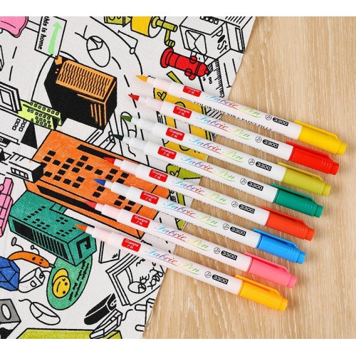 Набір маркерів для тканини YOVER 24 кольори в інтернет супермаркеті PbayMarket!