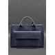 Шкіряна сумка для ноутбука та документів Універсальна синя Crazy Horse BlankNote