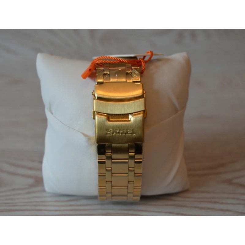 Чоловічий наручний годинник Skmei 9193 Дракон Золотистий