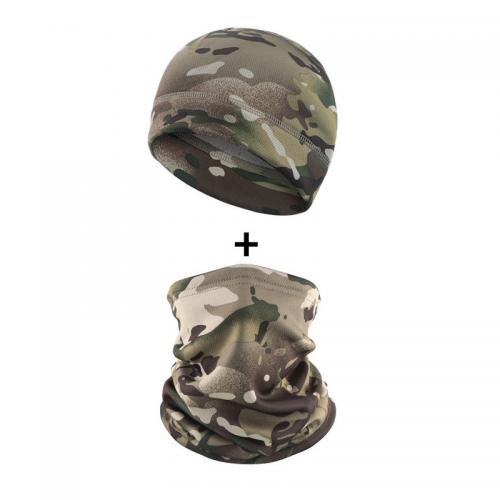 Комплект шапка-баф флісова No Brand JY-139 Camouflage One Size 12876-83129 Комплект шапка-баф флісова No Brand JY-139 Camouflage One Size 12876-83129