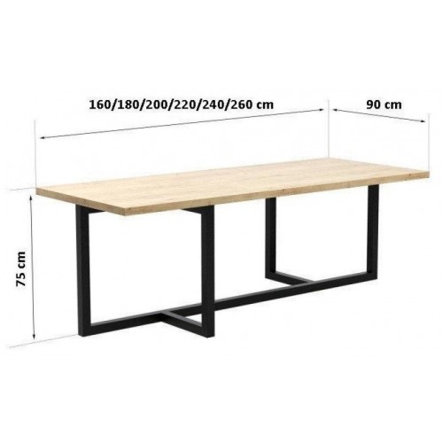 Стіл обідній GoodsMetall у стилі Лофт 1600х900х750 СТО87 Стіл обідній GoodsMetall у стилі Лофт 1600х900х750 СТО87