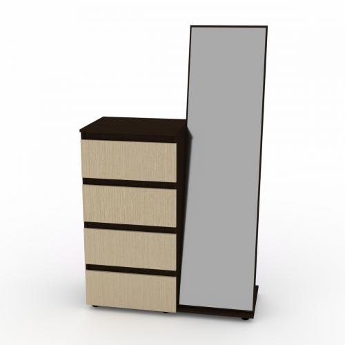 Комод із дзеркалом Компанит Венге комбі (new1-144)