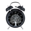 Годинник настільний Clock з будильником Моен Дерево Тихий хід 16х11,7х5,5 см Чорний Білий (16272) в інтернет супермаркеті PbayMarket!