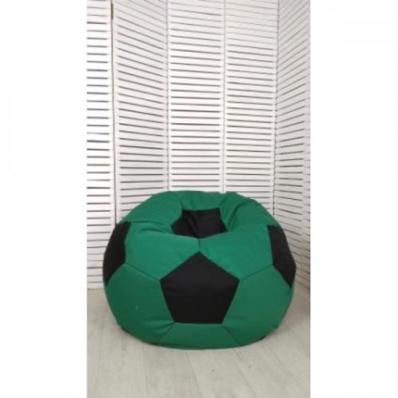 Крісло М'яч Coolki 100 см Зелений із чорним (Оксфорд 600D PU)