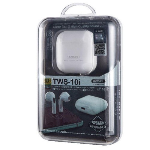 Бездротові навушники Remax TWS-10i Lightning BluetoothV5.0 30/450mAh 4h White