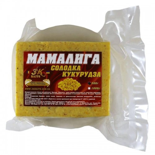 Мамалига 3KBaits PORUMB DULCE Солодка кукурудза 0.5 кг (3k00503) в інтернет супермаркеті PbayMarket!