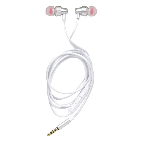 Дротові навушники Hoco 3.5 mm M90 вакуумні з мікрофоном 1.2 m Steel
