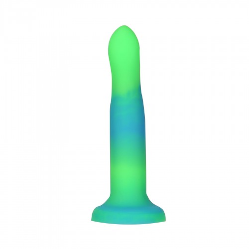 Фалоімітатор, що світиться в темряві, ADDICTION Rave 8″, Glow in the Dark Dildo Blue Green, 20,3 см