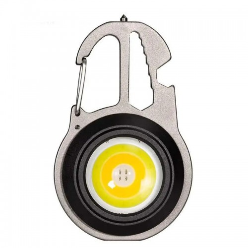 Ліхтарик брелок багатофункціональний COB W5137 Black