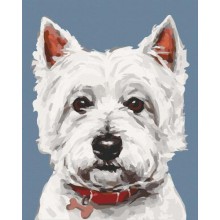 Картина за номерами Art Craft Вайт тер'єр 11652-AC 40*50 см