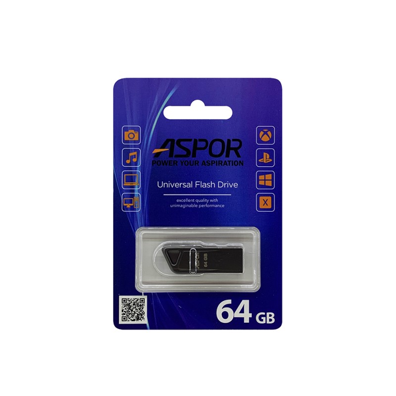 USB Flash Aspor AR114 64GB- графітовий