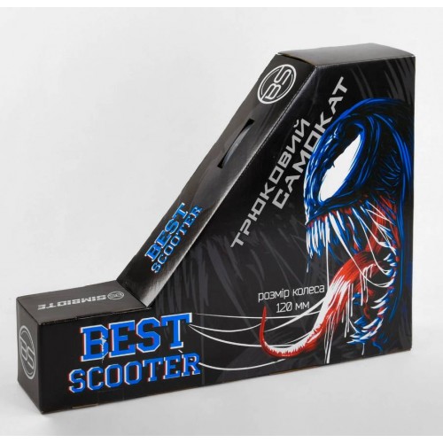 Самокат трюковий Best Scooter Simbiote HIC-система Пегі алюмінієвий диск та дека Black/Blue (102310) Самокат трюковий Best Scooter Simbiote HIC-система Пегі алюмінієвий диск та дека Black/Blue (102310)
