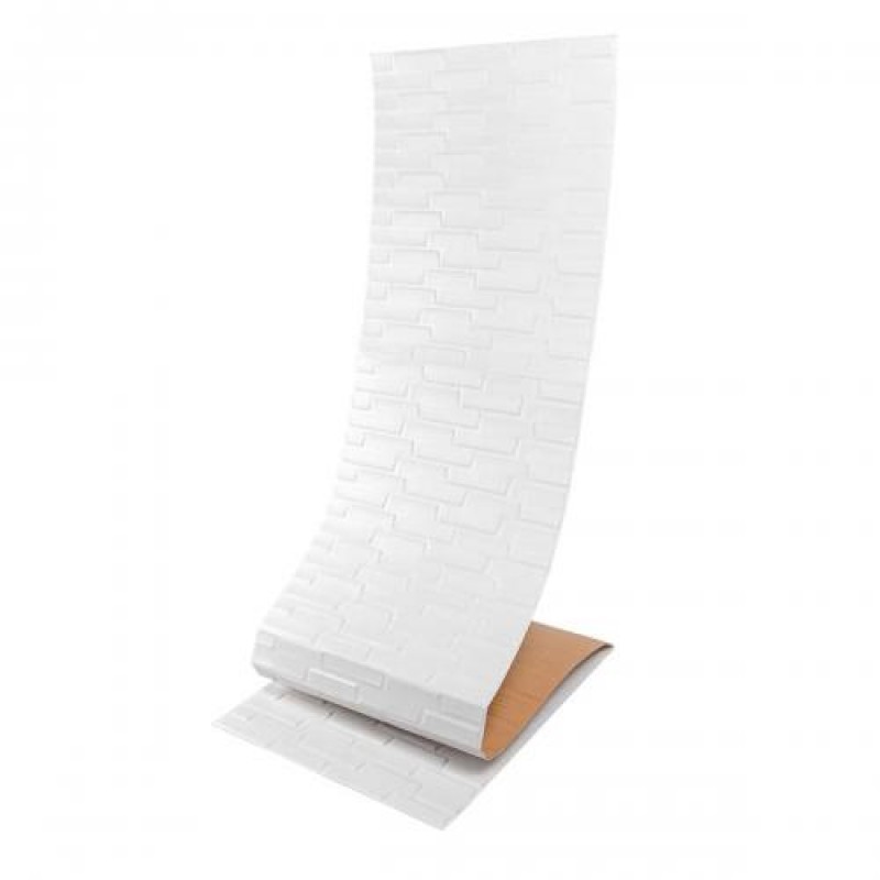 Самоклеюча 3D панель біла кладка Sticker Wall 19600х700х5мм